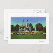 Ansicht mit Staat Hauptstadt Bldg in Entfernung Postkarte (Vorne/Hinten)