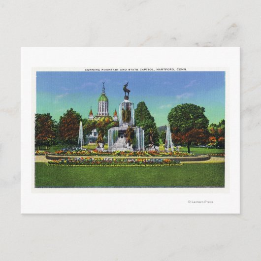 Ansicht mit Staat Hauptstadt Bldg in Entfernung Postkarte (Vorderseite)