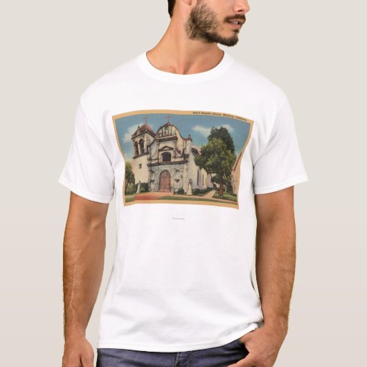 Ansicht Monterey, Kalifornien von königlichem T-Shirt (Vorderseite)