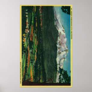 Ansicht Mt. Shasta von Shasta CityShasta, CA Poster