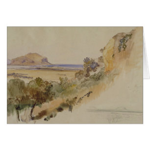 Ansicht nahe Palermo, 1847 (Stift u. Tinte mit w/c