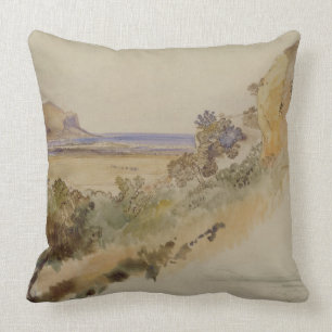 Ansicht nahe Palermo, 1847 (Stift u. Tinte mit w/c Kissen