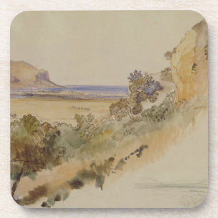 Ansicht nahe Palermo, 1847 (Stift u. Tinte mit w/c Untersetzer