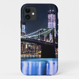 Ansicht New York der Brooklyn-Brückenreflexion iPhone 11 Hülle