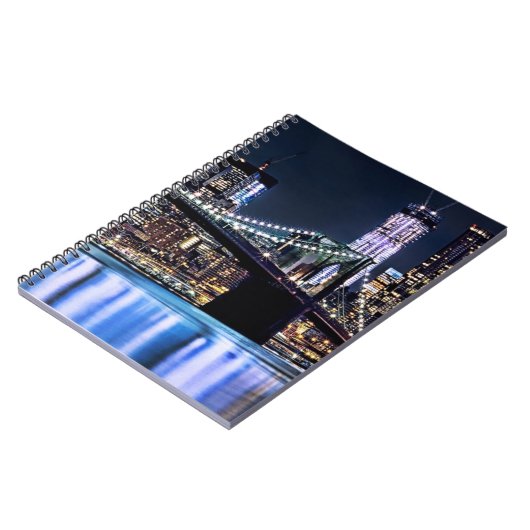 Ansicht New York der Brooklyn-Brückenreflexion Notizblock (Linke Seite)