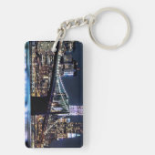 Ansicht New York der Brooklyn-Brückenreflexion Schlüsselanhänger (Rückseite)