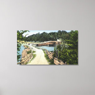 Ansicht Orrs der Insel-Brücke Leinwanddruck