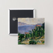 Ansicht Pauls Cezanne | des Bergs Marseilleveyre Button (Vorne & Hinten)