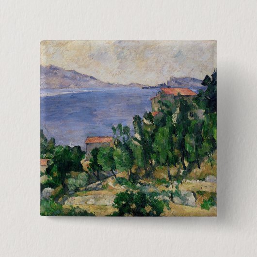 Ansicht Pauls Cezanne | des Bergs Marseilleveyre Button (Vorderseite)