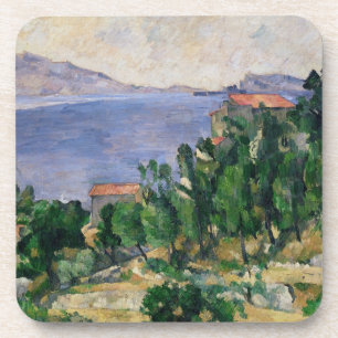 Ansicht Pauls Cezanne des Bergs Marseilleveyre Getränkeuntersetzer