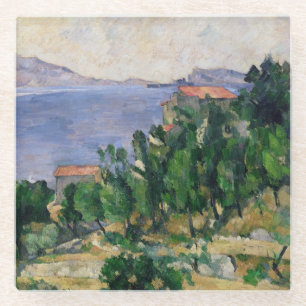 Ansicht Pauls Cezanne des Bergs Marseilleveyre Glasuntersetzer