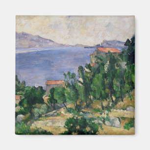 Ansicht Pauls Cezanne   des Bergs Marseilleveyre Magnet