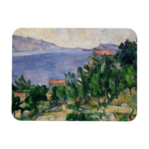 Ansicht Pauls Cezanne des Bergs Marseilleveyre Magnet