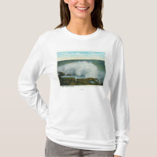 Ansicht Portlands, MainePeaks Insel der Brandung T-Shirt