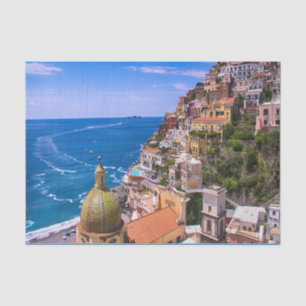 Ansicht Positano, Italien Dekoupage Seidenpapier
