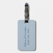 Ansicht über Balkon-Reihe Personalzied Gepäckanhänger (Rückseite vertikal)