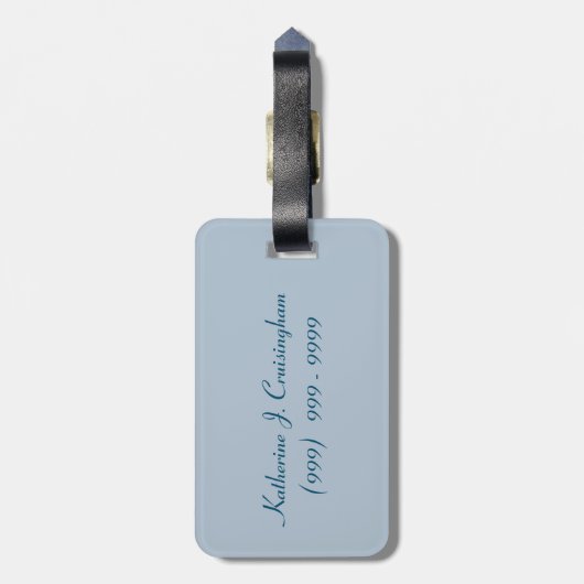 Ansicht über Balkon-Reihe Personalzied Gepäckanhänger (Rückseite vertikal)