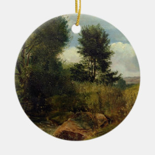Ansicht über den Fluss SID, nahe Sidmouth, c.1852 Keramikornament