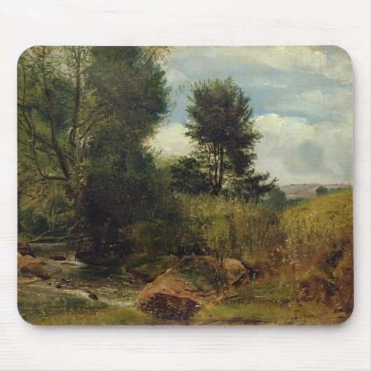 Ansicht über den Fluss SID, nahe Sidmouth, c.1852 Mousepad (Vorne)