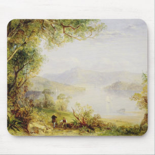 Ansicht über den Hudson, c.1840-45 (Öl auf Platt Mousepad