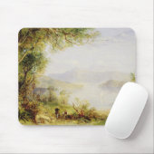 Ansicht über den Hudson, c.1840-45 (Öl auf Platte) Mousepad (Mit Mouse)