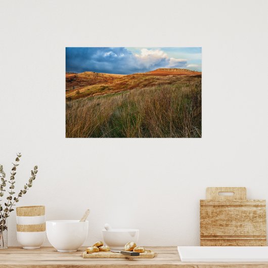 Ansicht über die Mauern Poster (Küche)