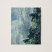 Ansicht über eine breite Landschaft, mit Bäumen im Puzzle (Vertikal)