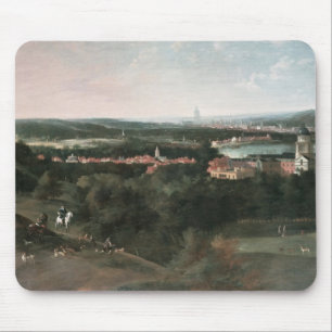 Ansicht über Greenwich-Park in Richtung zu London Mousepad