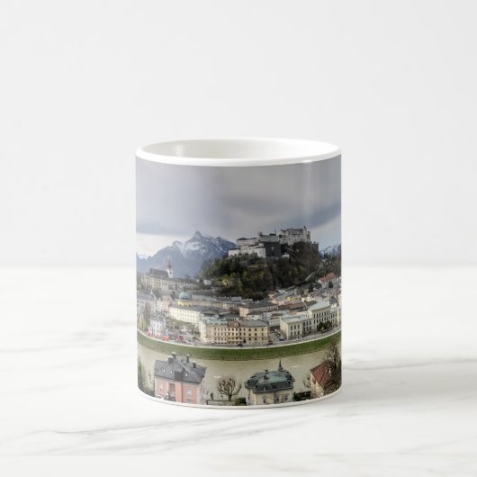 Ansicht über Salzburg Österreich Kaffeetasse (Mittel)