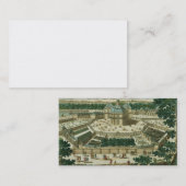 Ansicht und Perspektive des Salons de la Menagerie Visitenkarte (Vorne/Hinten)