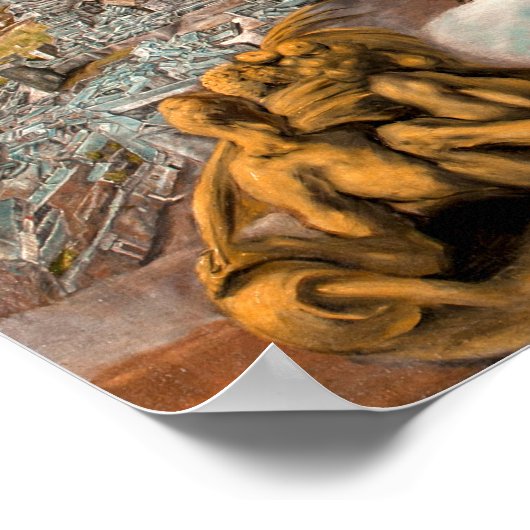 Ansicht und Plan von Toledo | El Greco | Poster (Ecke)
