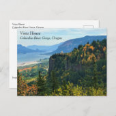 Ansicht Vista House, Columbia River, Oregon Postca Postkarte (Vorne/Hinten)