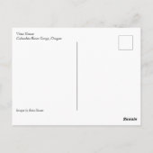 Ansicht Vista House, Columbia River, Oregon Postca Postkarte (Rückseite)