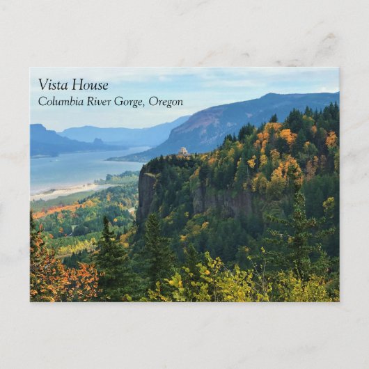 Ansicht Vista House, Columbia River, Oregon Postca Postkarte (Vorderseite)
