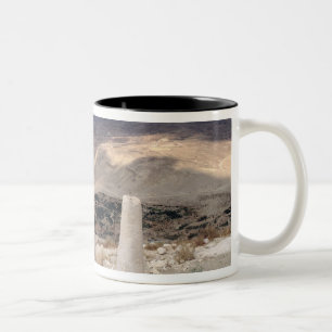 Ansicht vom Berg Moses Zweifarbige Tasse