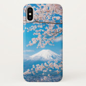 Ansicht vom Fujisan mit Kirschblüten Case-Mate iPhone Hülle (Rückseite)