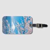 Ansicht vom Fujisan mit Kirschblüten Gepäckanhänger (Vorderseite (Horizontal))