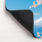 Ansicht vom Fujisan mit Kirschblüten Mousepad (Ecke)