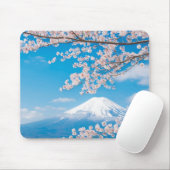 Ansicht vom Fujisan mit Kirschblüten Mousepad (Mit Mouse)