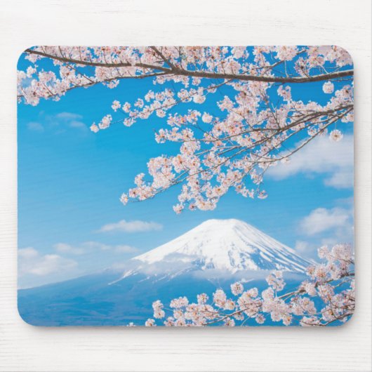 Ansicht vom Fujisan mit Kirschblüten Mousepad (Vorne)