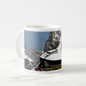 Ansicht vom Gipfel, Mt. Pilatus, die Schweiz Kaffeetasse (Vorderseite Links)