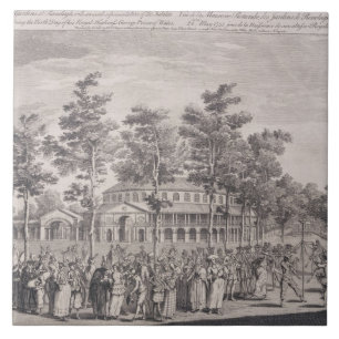 Ansicht vom Rundbau, Ranelagh Haus, an einem Ball Fliese