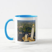 Ansicht vom Turm, San Gimignano, Siena, Toskana Tasse (Links)