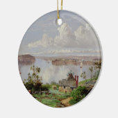 Ansicht vom Zwiebel-Hafen, Sydney Keramik Ornament (Links)