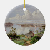 Ansicht vom Zwiebel-Hafen, Sydney Keramik Ornament (Hinten)