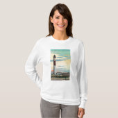 Ansicht von Absecon LighthouseAtlantic Stadt, NJ T-Shirt (Vorne ganz)