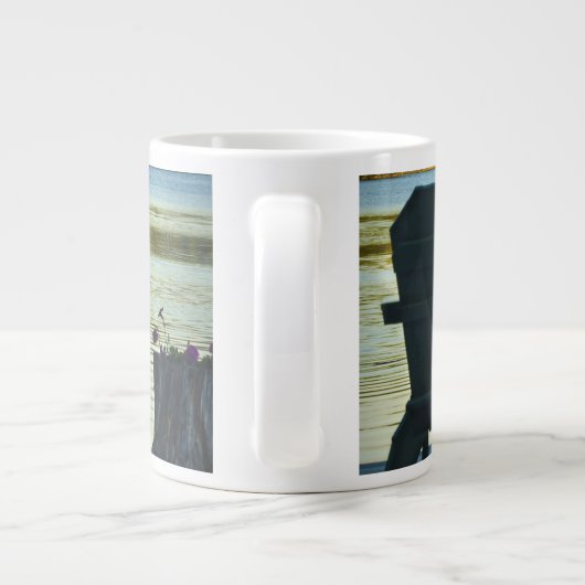 Ansicht von Adirondack Stühlen im Adirondacks, NY Jumbo-Tasse (Rückseite)