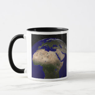 Ansicht von Afrika, Europa, das Mittlere Osten und Tasse