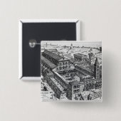 Ansicht von altem St Peter, Rom, 1891 Button (Vorne & Hinten)