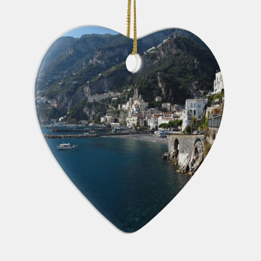 Ansicht von Amalfi-Küste Keramik Ornament (Rechts)